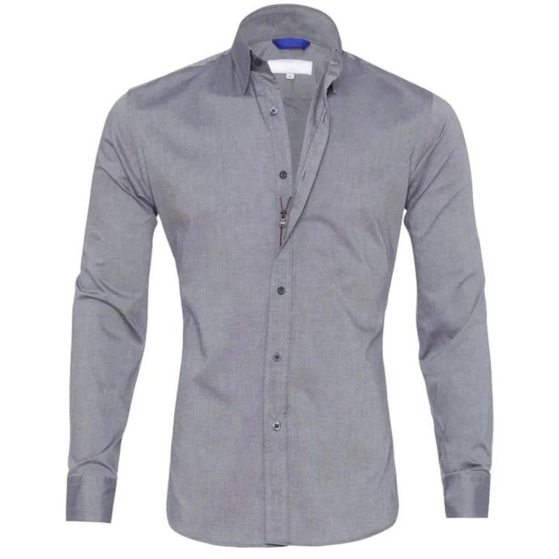 Jake Wrinkle-resistant zipped shirt